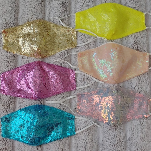 Accessories - 2 for $22 / Mix & Match sparkly sequin face masks